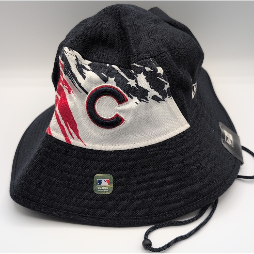 New Era Chicago Cubs 4th Of July Bucket Hat Adult OSFM Red White And Blue